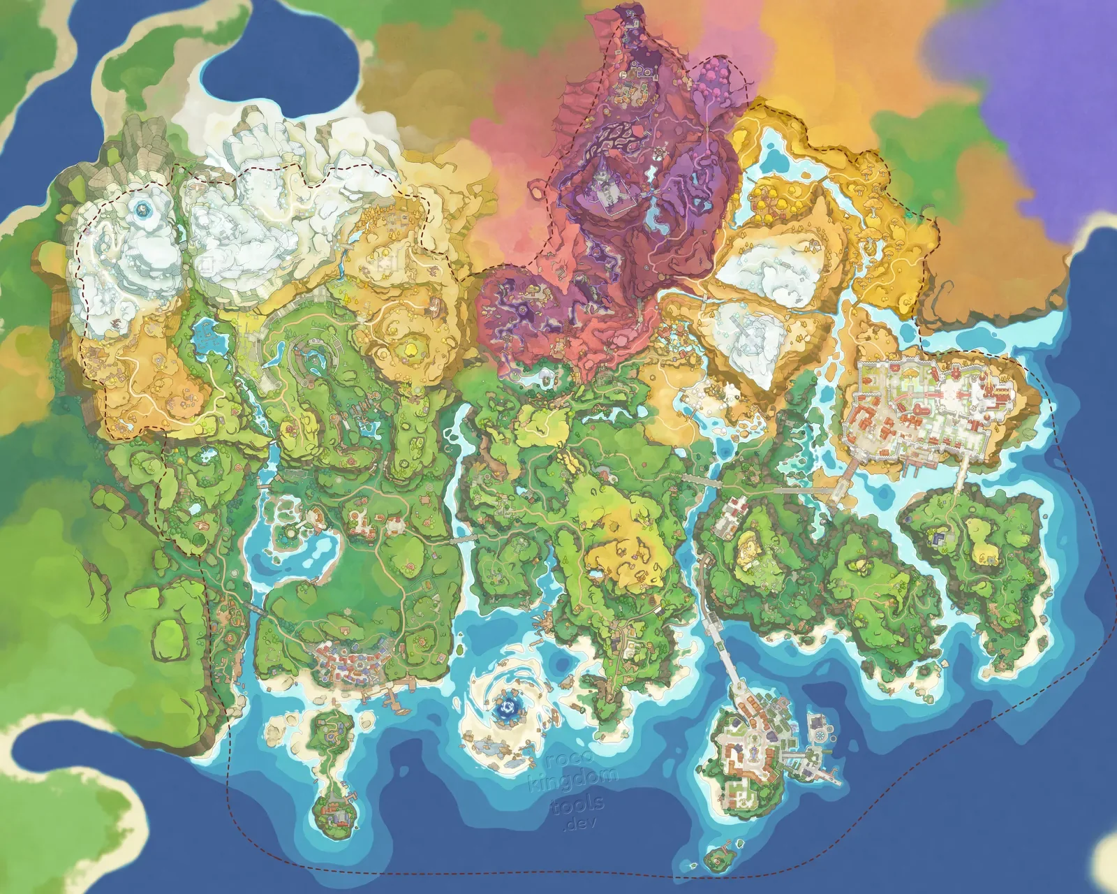 The map of Carosia