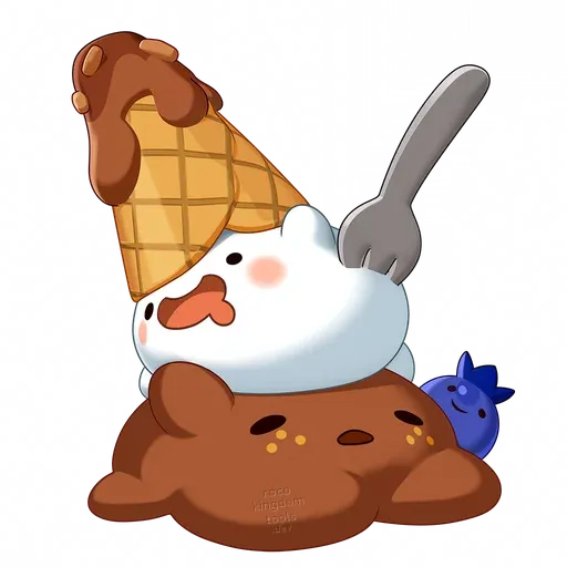 Creamdae (Blueberry-Chocolate Flavor)